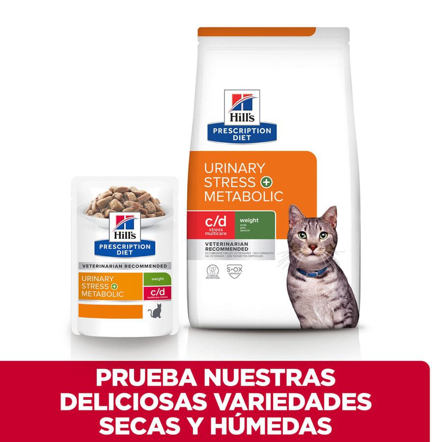 12 sobres x 80 g Hill's Prescription Diet Urinary Stress + Metabolic Pollo sobre para gatos, , large Imagen numero 6